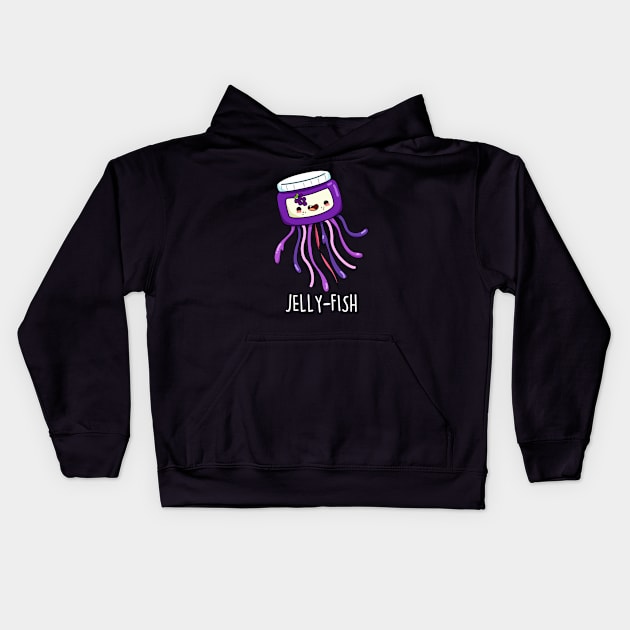 Jellyfish Cute Jelly Pun Kids Hoodie by punnybone